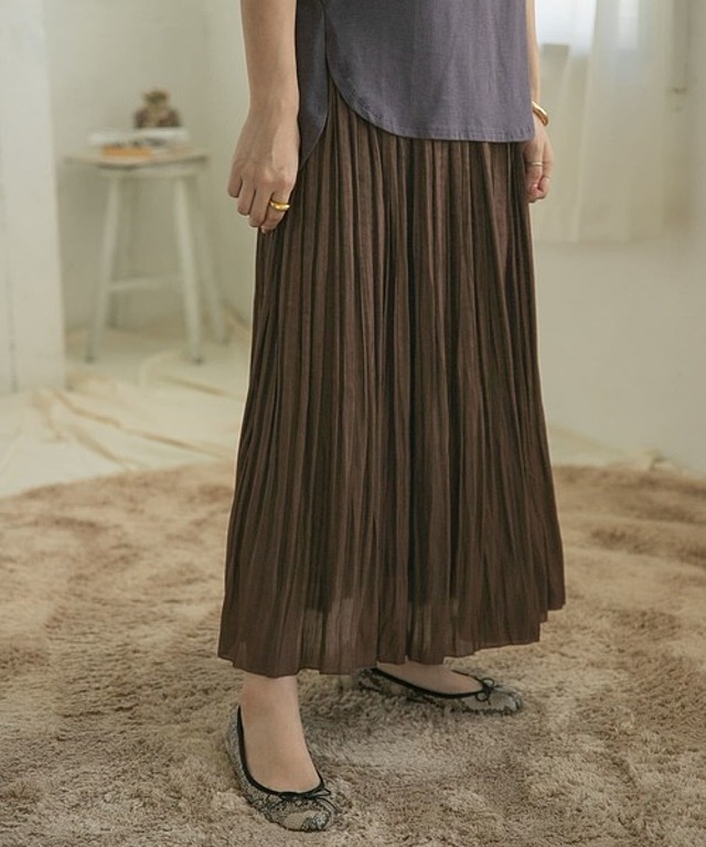 シャイニープリーツスカート