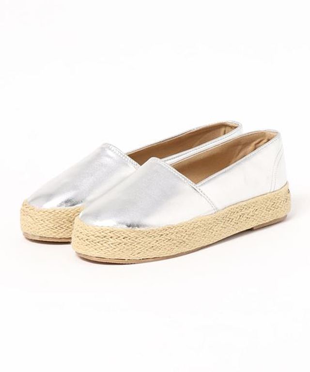 厚底ジュートプラットフォームスリッポン