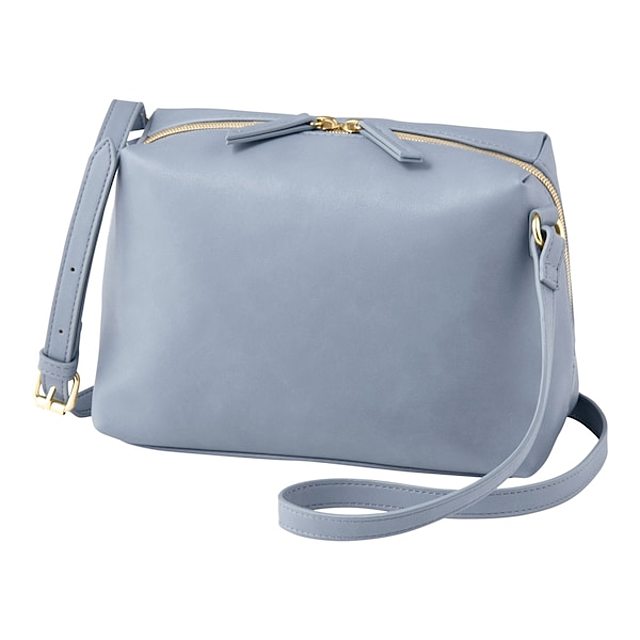 ライト&ソフトレザータッチショルダーバッグ