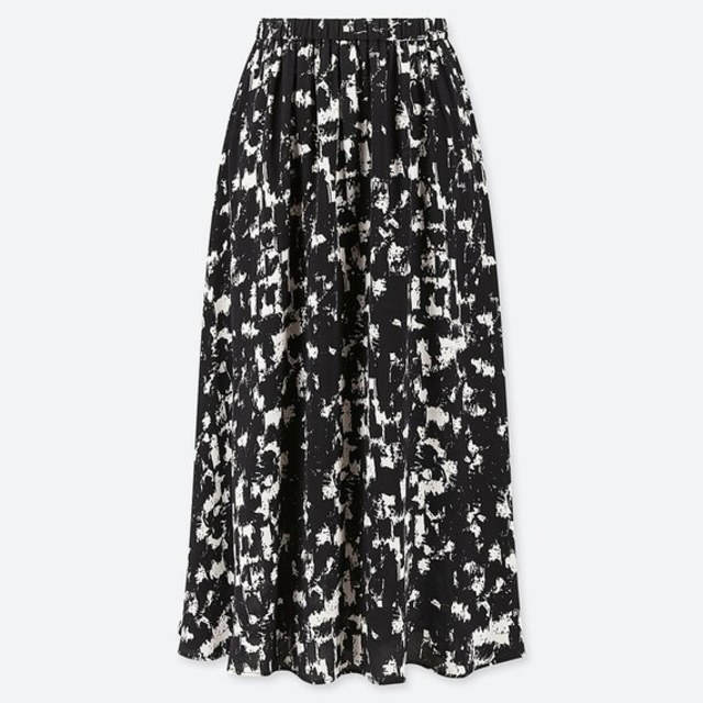 プリントフレアスカート（丈標準73～77cm）