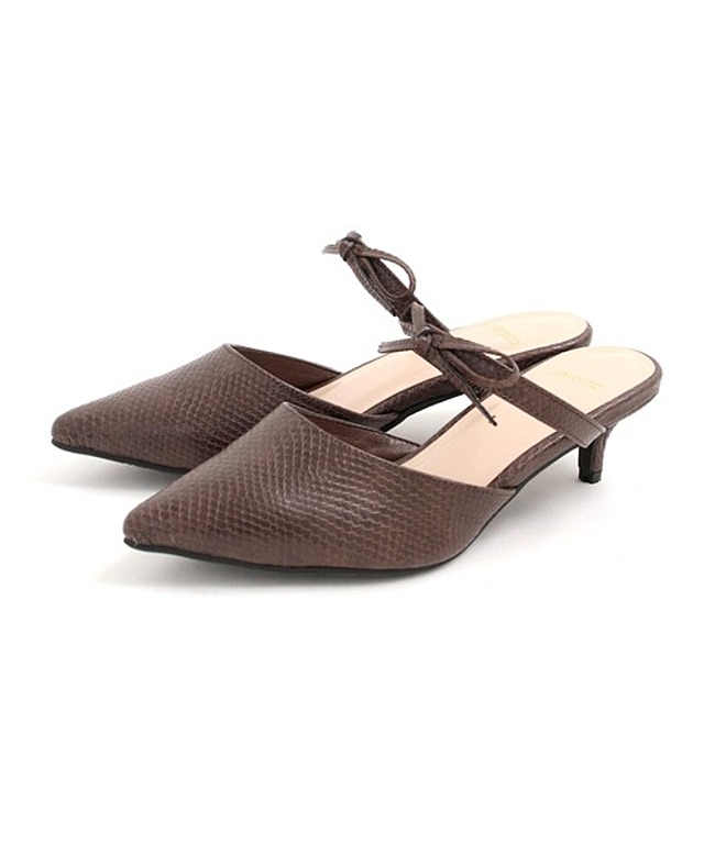 リボンスリッパミュール