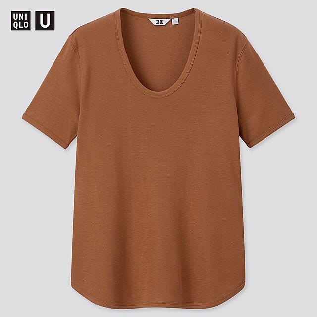 リブラウンドネックT（半袖）