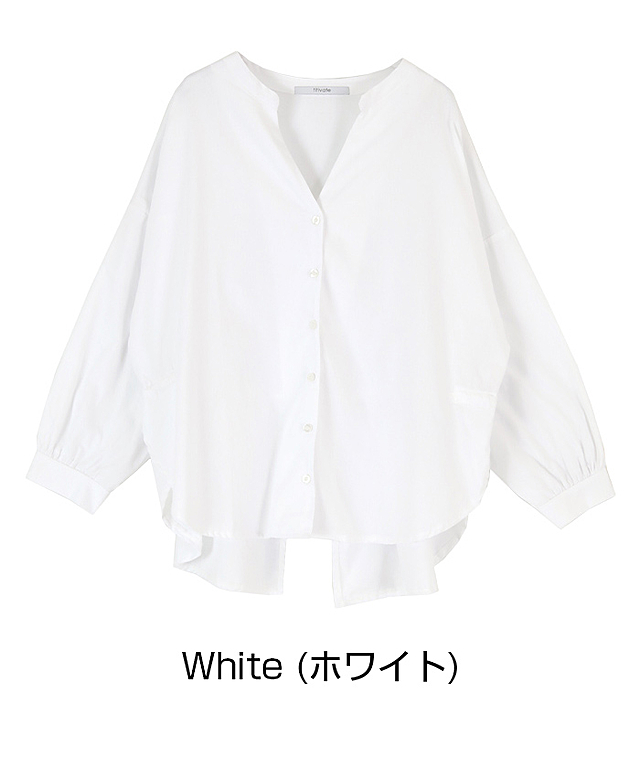 【期間限定★SALE】 バックスリットボリュームブラウス