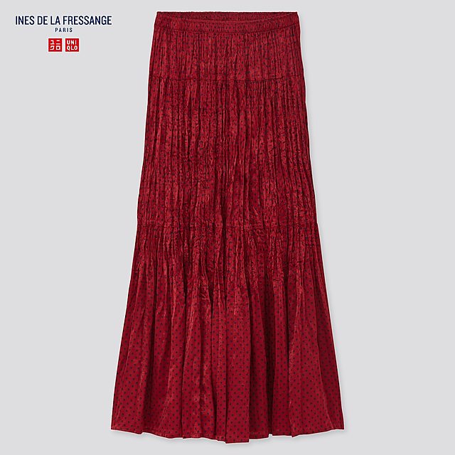 ツイストプリーツロングスカート