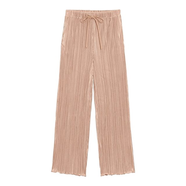 ランダムプリーツドローストリングパンツ