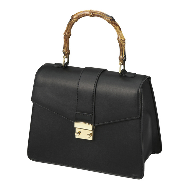 フェイクバンブーワンハンドルバッグ