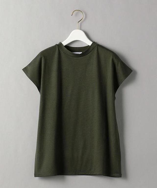 BY クルーネックフレンチスリーブTシャツ