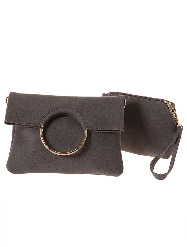 サークルバックルクラッチ3wayバッグ