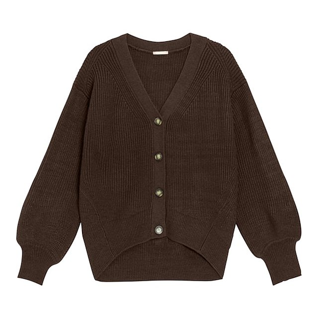 パフスリーブコクーンカーディガン