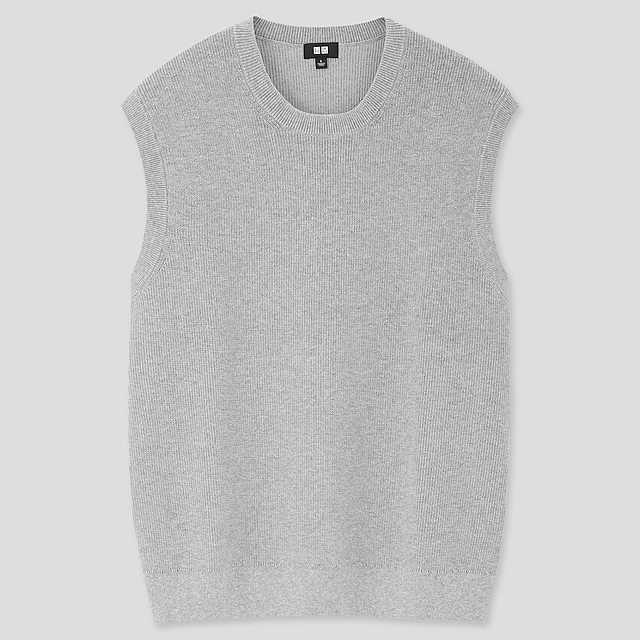 オーバーサイズクルーネックベスト