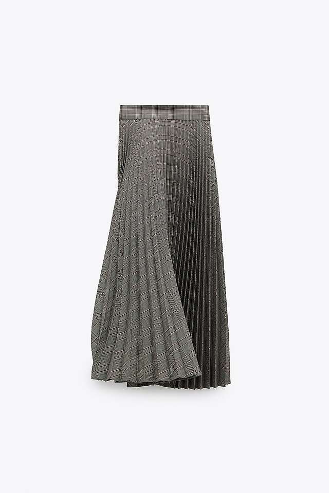 チェック柄プリーツスカート