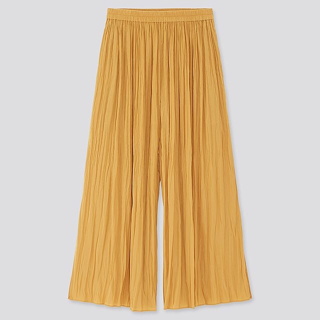 ワッシャーサテンスカートパンツ