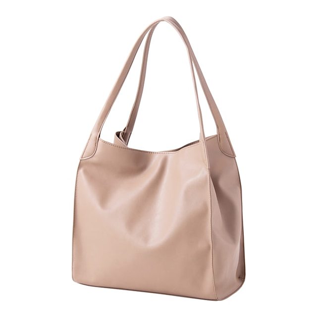 ライト&ソフトレザータッチトートバッグ