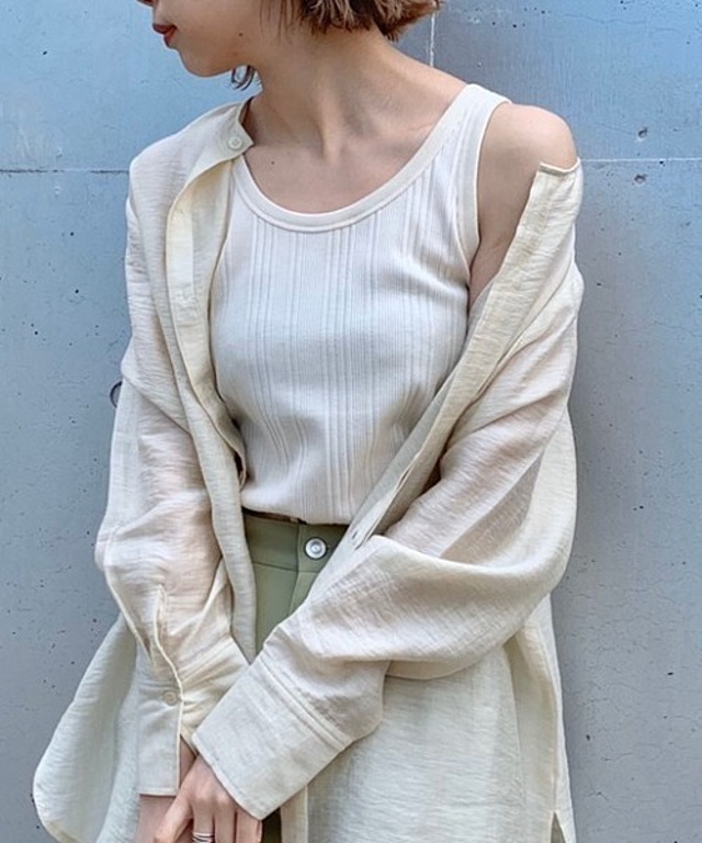 ランダムリブスポーティータンク