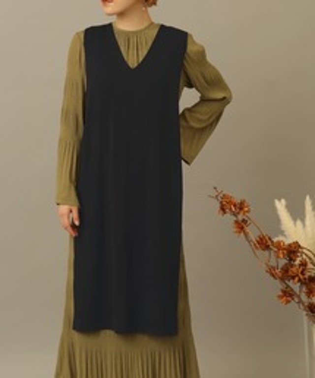 2WAYロングニットベスト