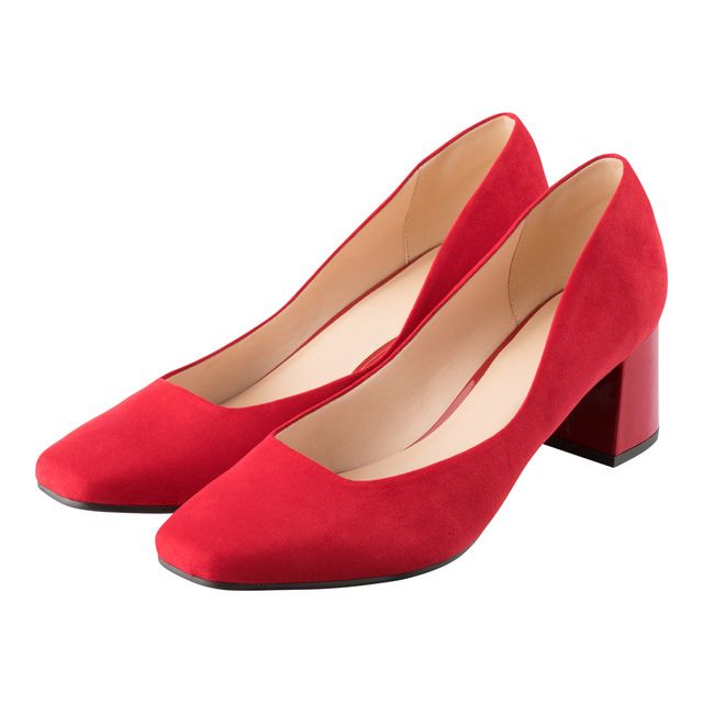 スクエアトゥパンプス