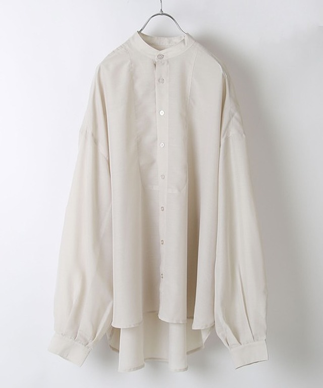 シアーバルーンスリーブオーバーシャツ