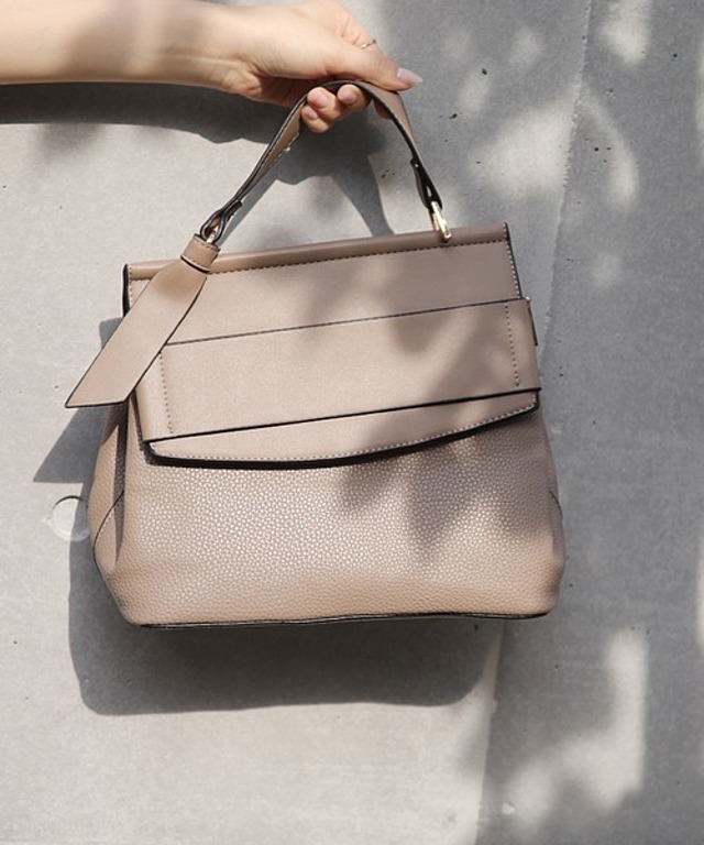2wayゆったり台形ハンドバッグ/ショルダーバッグ