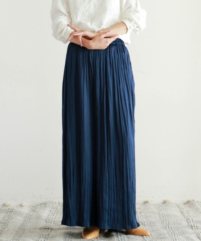 ラフプリーツ イージーパンツ