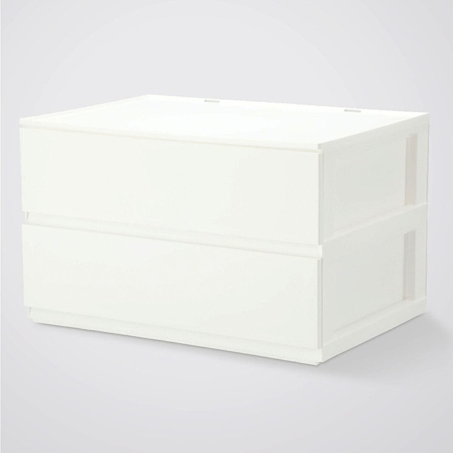 引出し Nインボックス レギュラー 2段/引出し2個(WH)