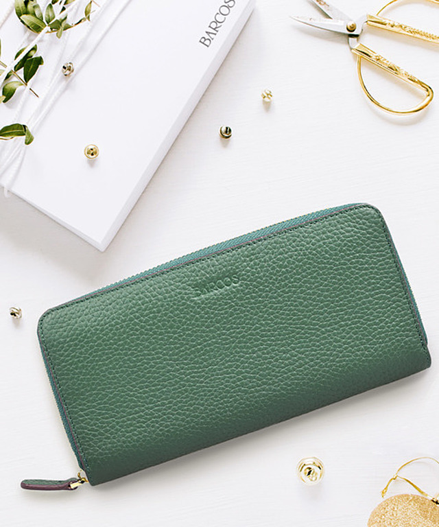 レザー ラウンド ZIP GL ウォレット ソフィー