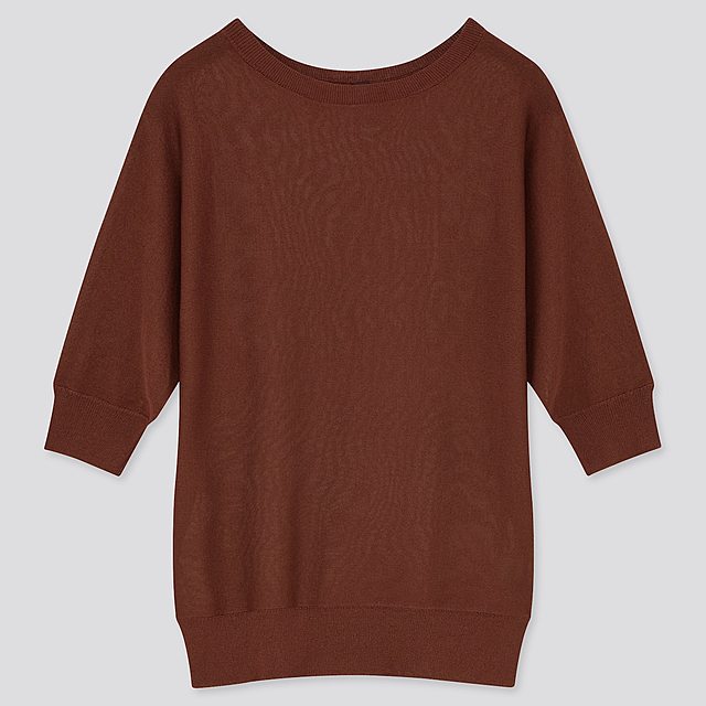 ライトシアーボートネックセーター