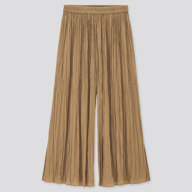 ワッシャーサテンスカートパンツ