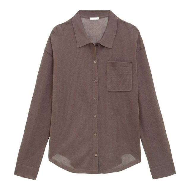 シアーニットシャツ(長袖)+E