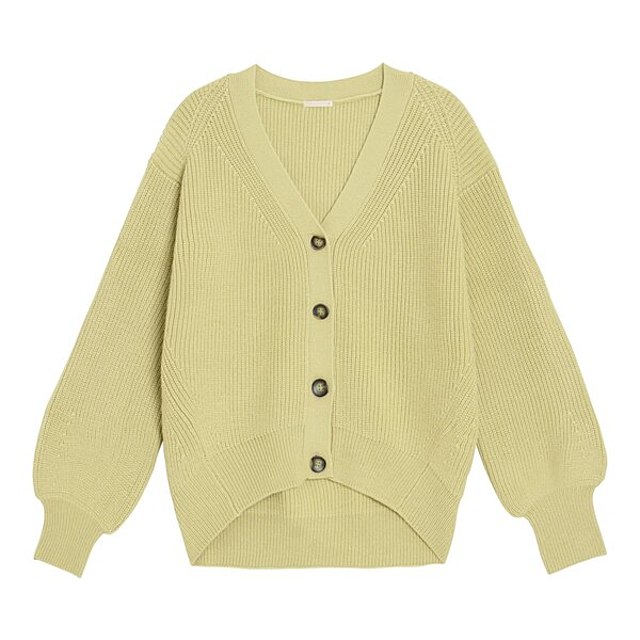 パフスリーブコクーンカーディガン（長袖）