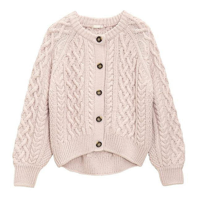 ケーブルコクーンカーディガン（長袖）