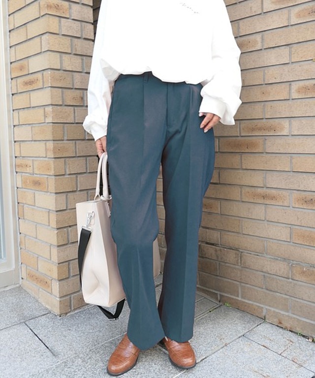 起毛ツイルスラックスパンツ