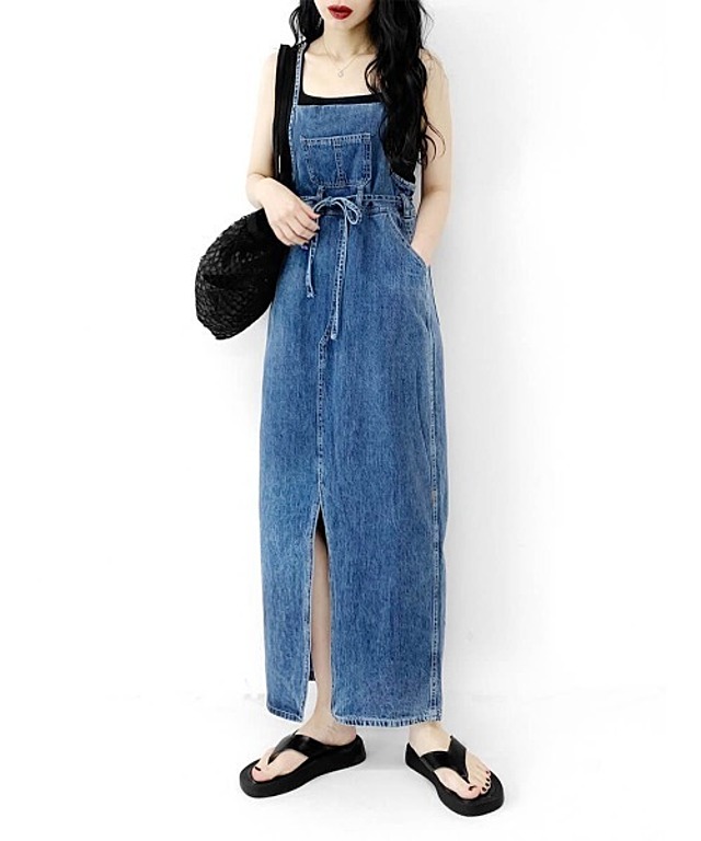 Denim jumper skirt / デニムジャンパースカート