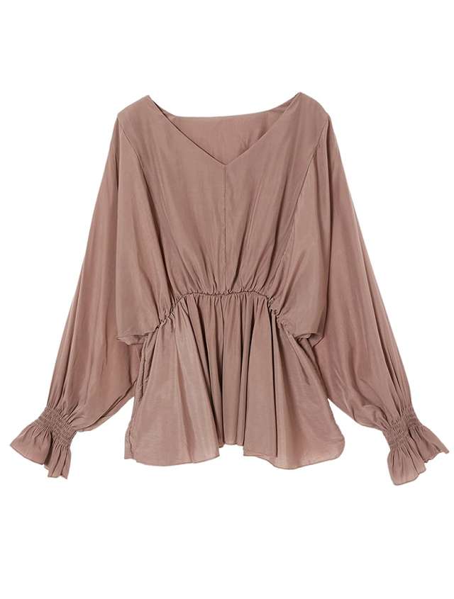 ドルマンスリーブギャザーブラウス