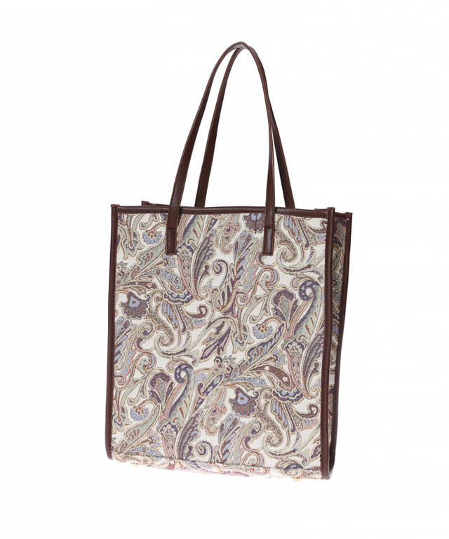 ジャガードA4トートバッグ