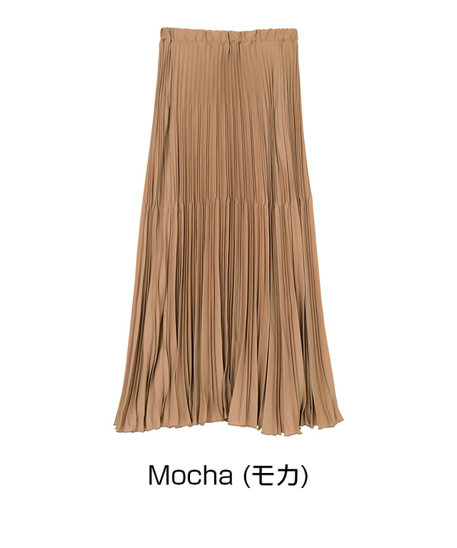 変形プリーツスカート