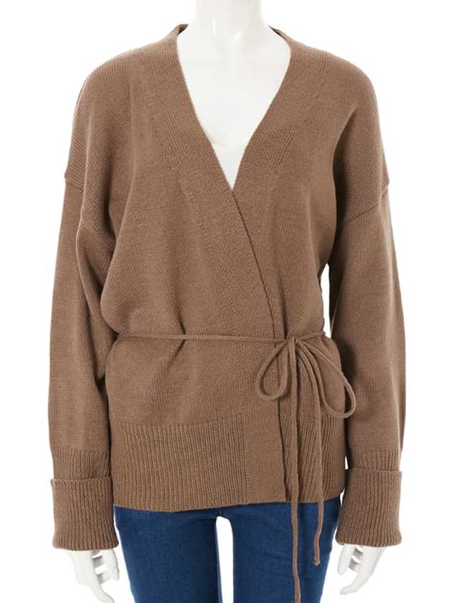 ウエストマークニットカーディガン