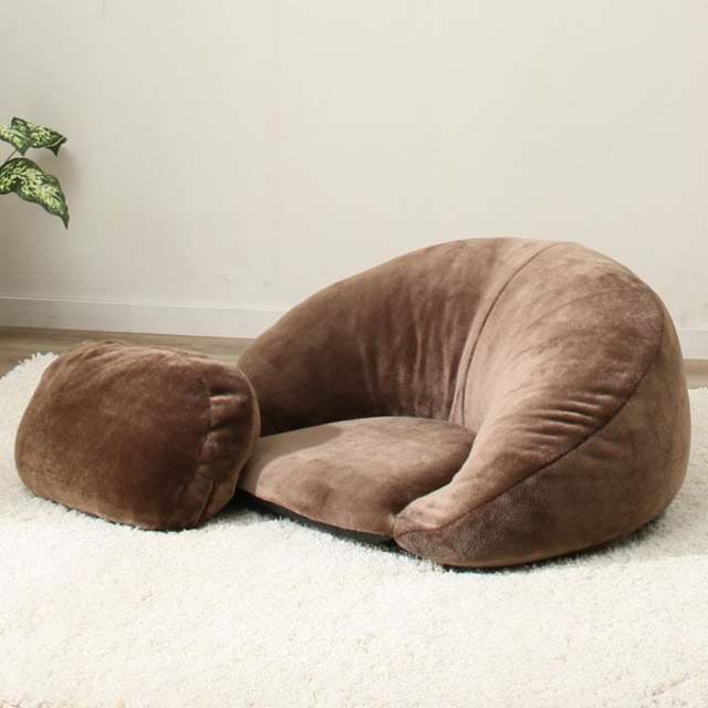 うたた寝クロワッサンクッション(ブラウン)