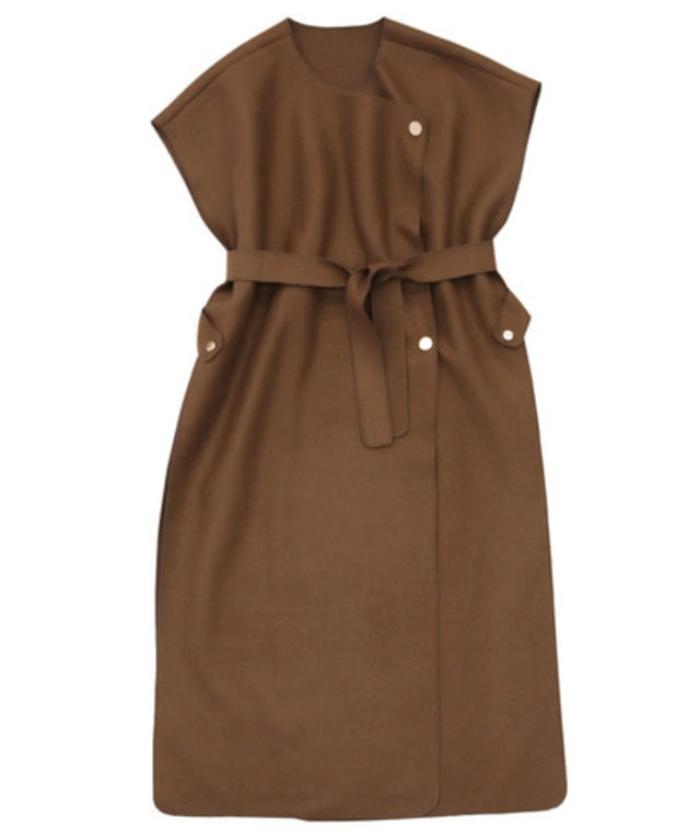 オーバーサイズロングベスト