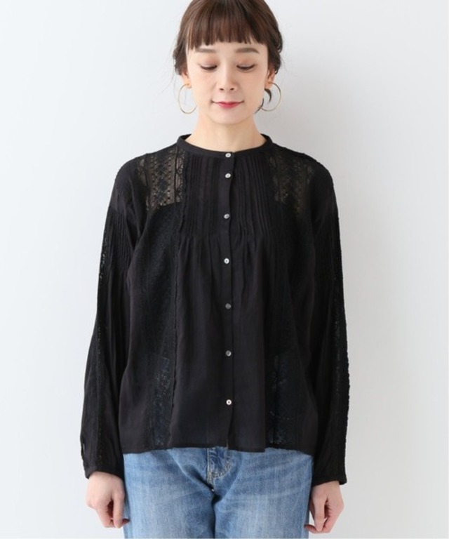 ウォッシャブルアンティークレースブラウス