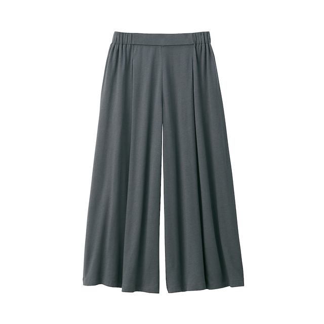 コットンレーヨンワイドパンツ