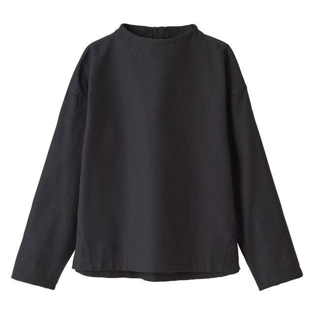 新疆綿二重織りブラウス 婦人ＸＳ～Ｓ・黒