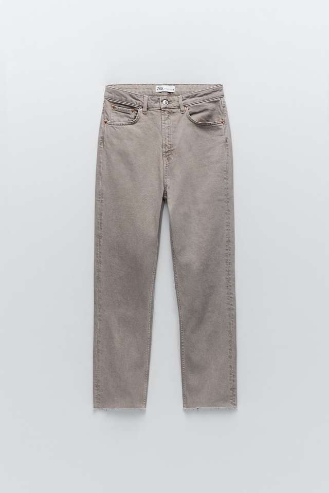 ZW PREMIUM HW KICK トープデニムパンツ