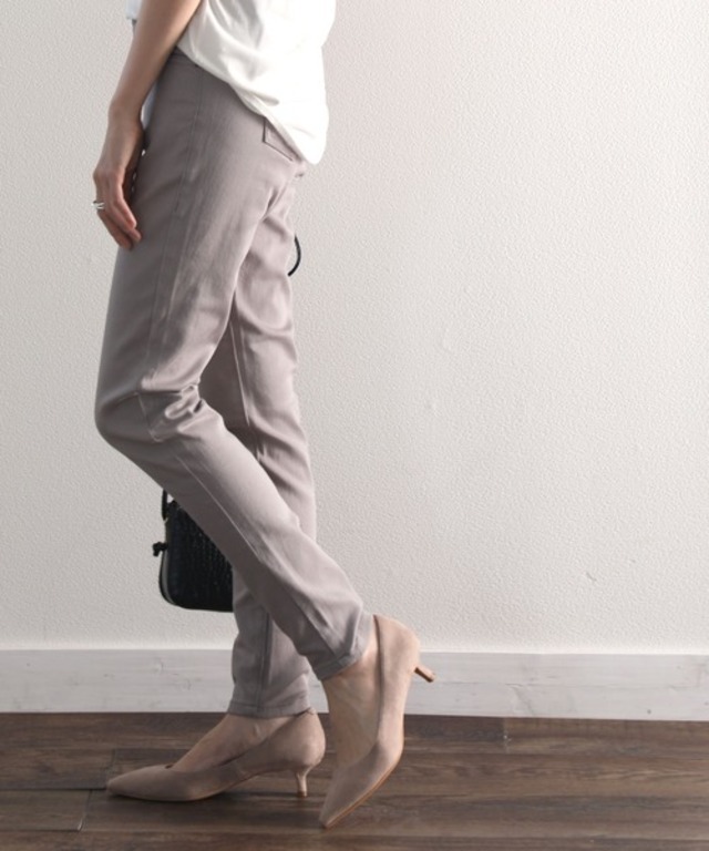 スーパーストレッチスキニー無地レギュラーデニム&チノパンツ