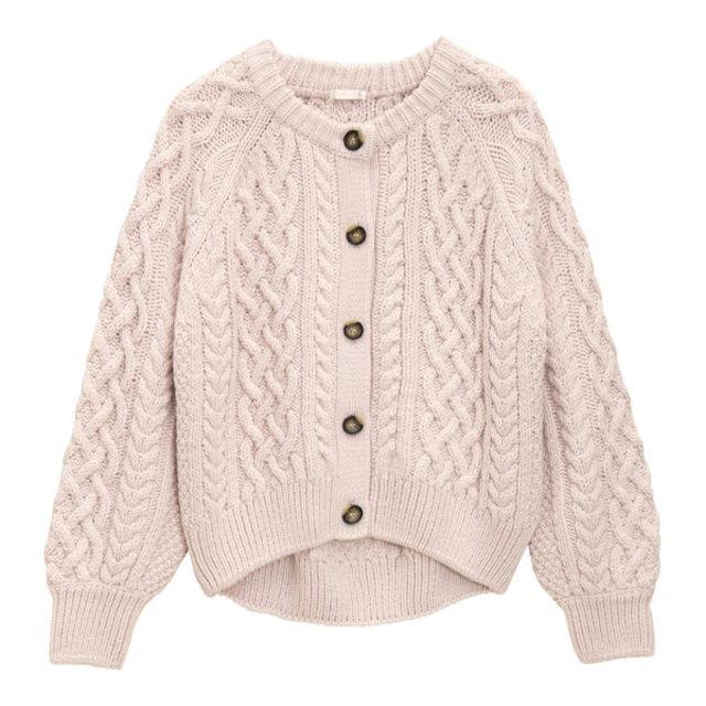ケーブルコクーンカーディガン