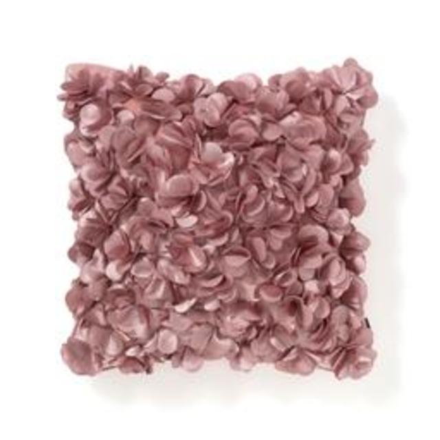 フリルフラワー クッションカバー 450×450 ピンク （071）