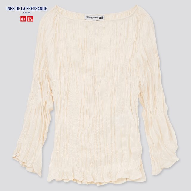 ツイストプリーツブラウス(7分袖)