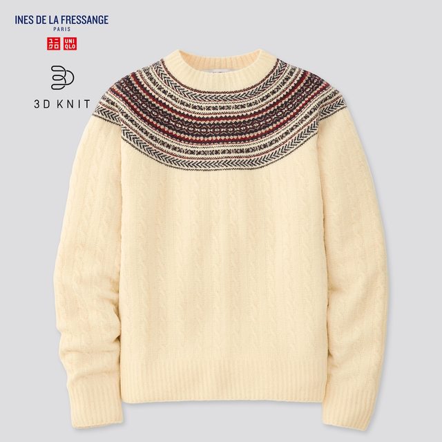 3Dジャカードセーター(長袖)