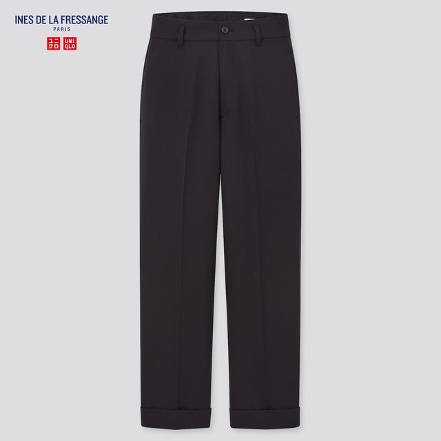 ウールブレンドワイドパンツ