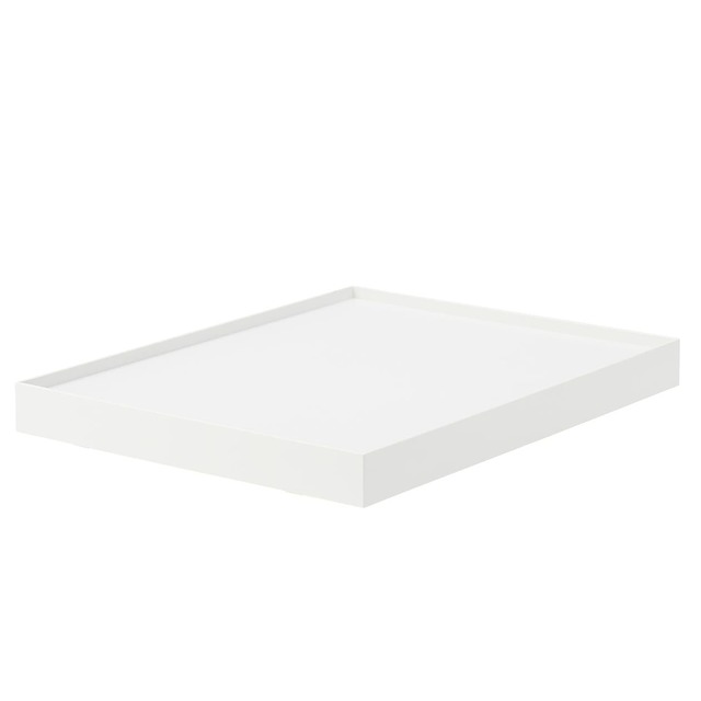 ポリプロピレンファイルボックススタンダード用キャスターもつけられるフタ 幅２５ｃｍ用・ホワイトグレー