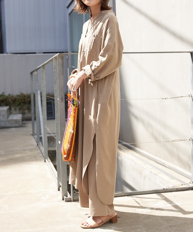 OSOROミリタリーマキシシャツワンピース